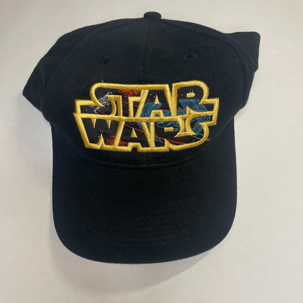 Star Wars Snapback Hat Black One Size Adjustable Embroidered Vented Holes